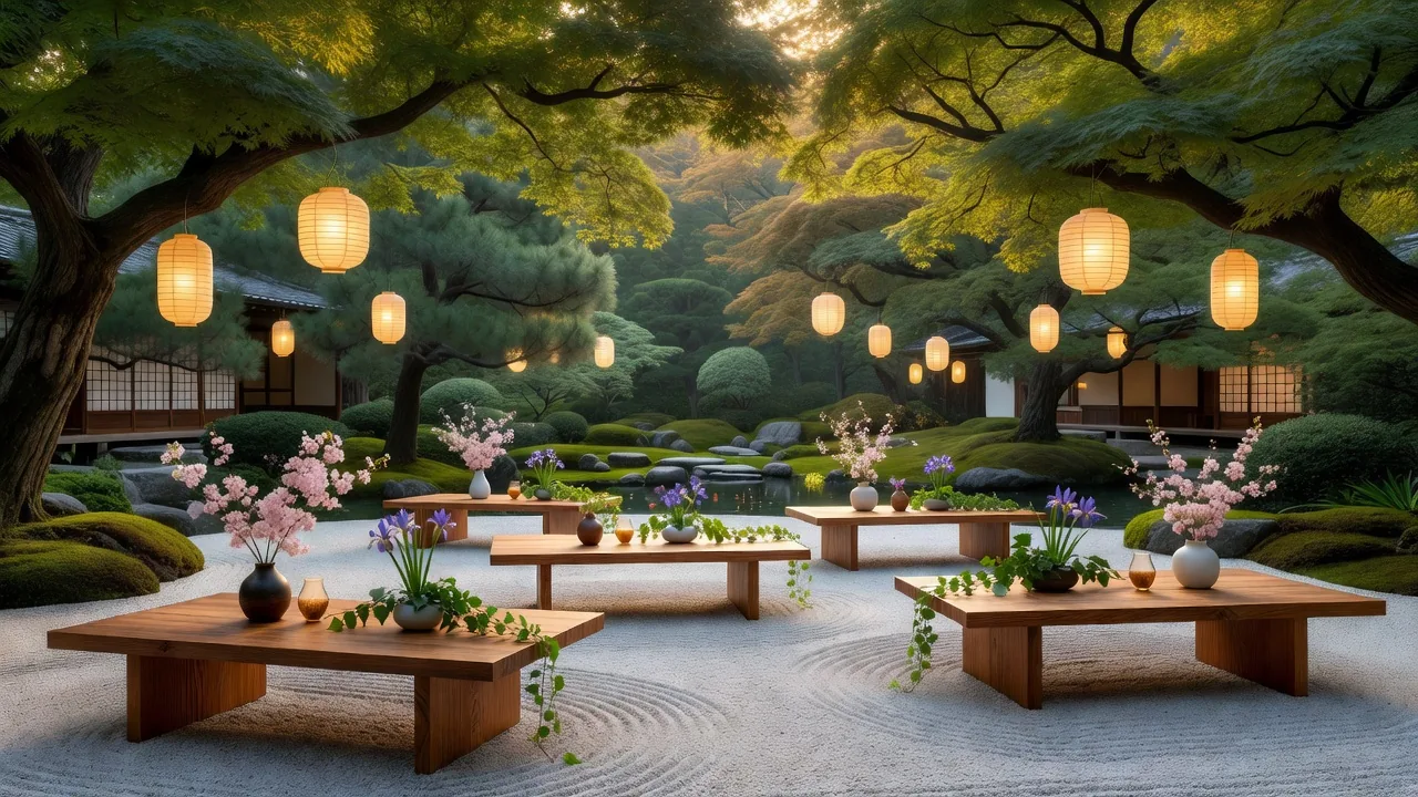 庭園のイベント会場