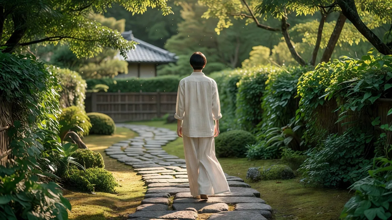 庭園を歩く