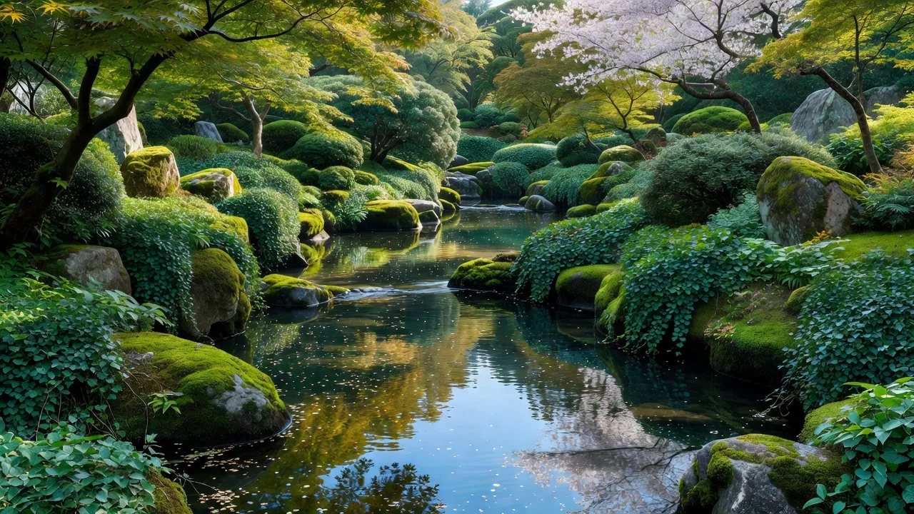 清流の景色